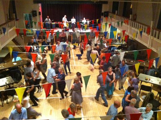 Northern Comfort playing at Queens Hall, Burley in Wharfedale on 24th Aug 2012