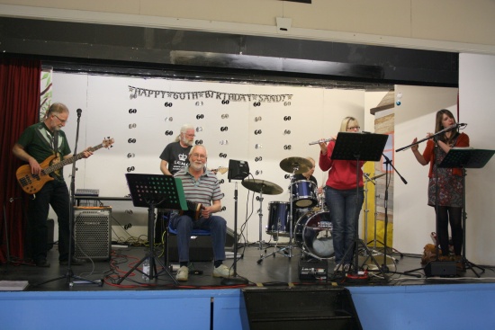 Northern Comfort playing at Cullingworth Village Hall on 19th Apr 2014